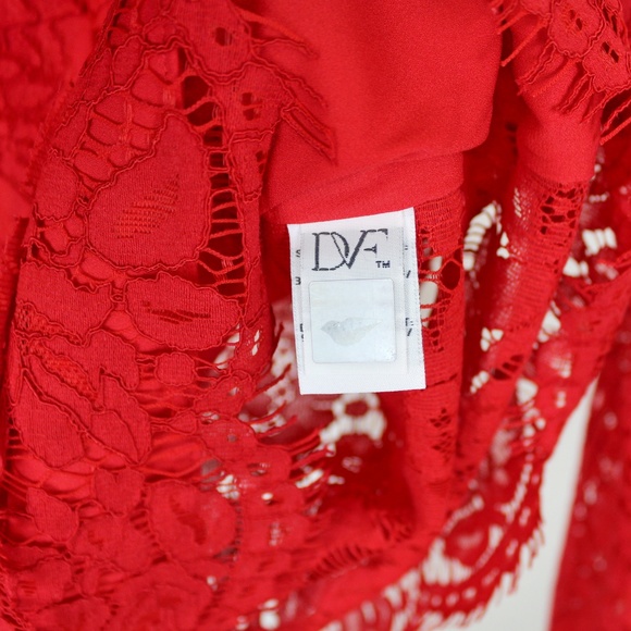 NWT DIANE VON FURSTENBERG DVF Long Lace Top- For Parties, Weddings, Date Nights - Picture 6 of 8